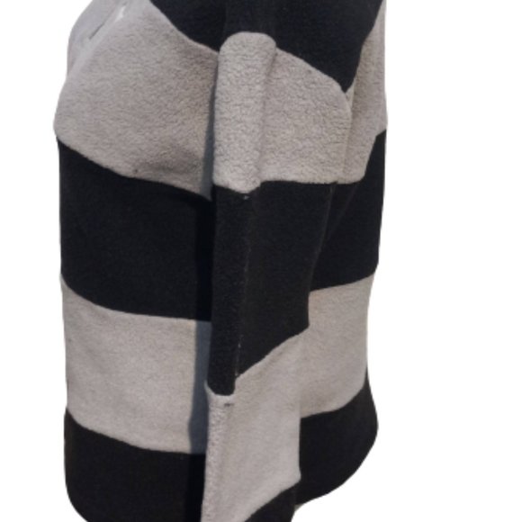 Victoria Secret PINK XS Fleece Stripe Pullover Quarter Zip Jacket - Picture 7 of 9